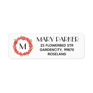 Kräne der Monogramm-rote Rosen, Blumenzellenart de