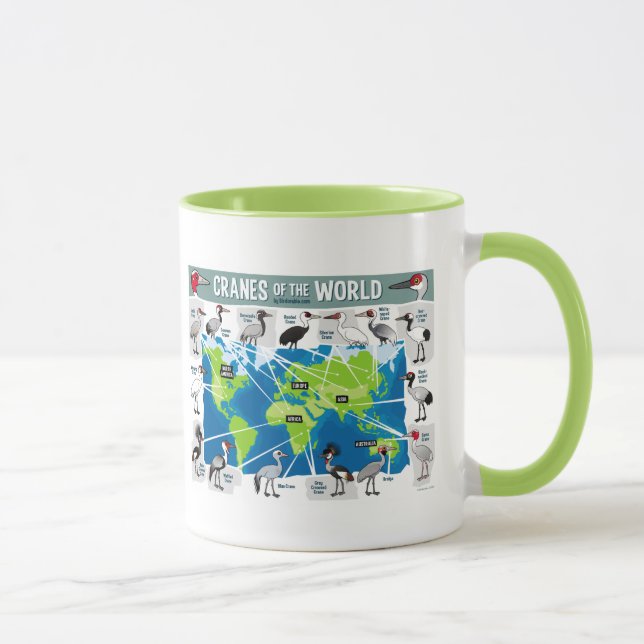Kräne der Welt Tasse (Rechts)