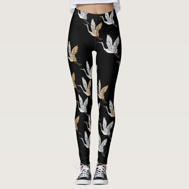 Krane, die Leggings fliegen und kranken (Vorderseite)