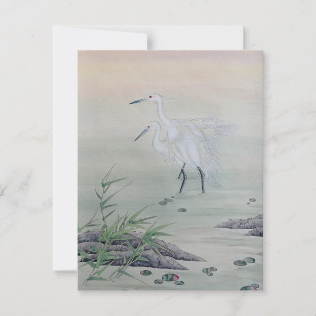 Krane im chinesischen Fluss (Vorderseite)