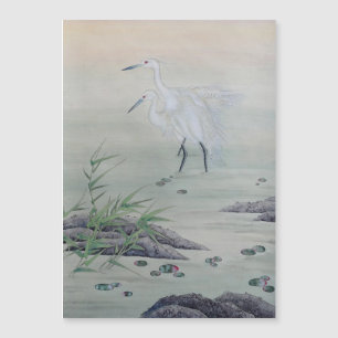 Krane im chinesischen Fluss Magnetkarte