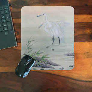 Krane im chinesischen Fluss Mousepad