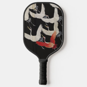 Krane im Flug mit individuelle Name Pickleball Schläger