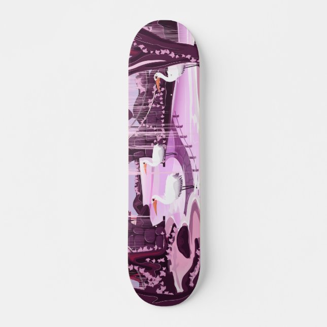 Krane im koreanischen Garten Skateboard (Vorne)
