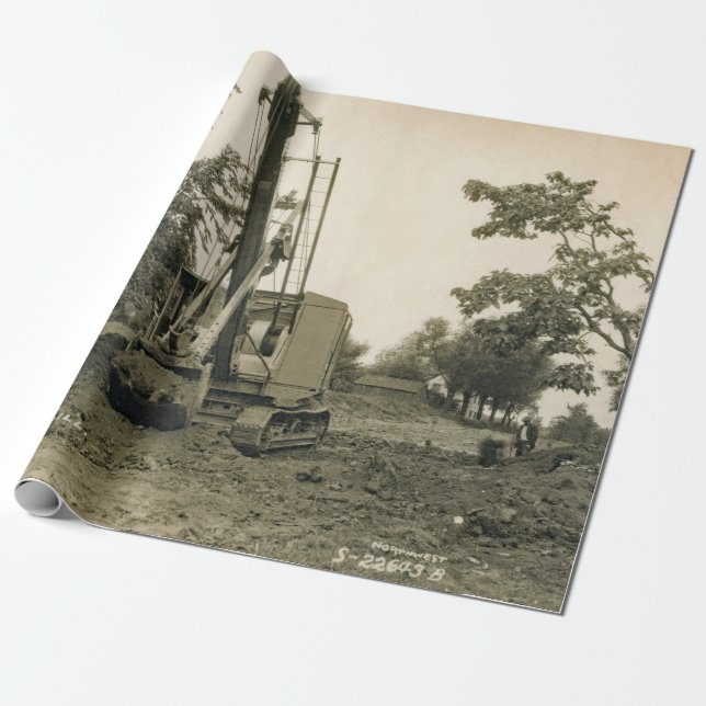 KRANE-OPERATOR SHOVEL 7 GESCHENKPAPIER (Ungerollt)