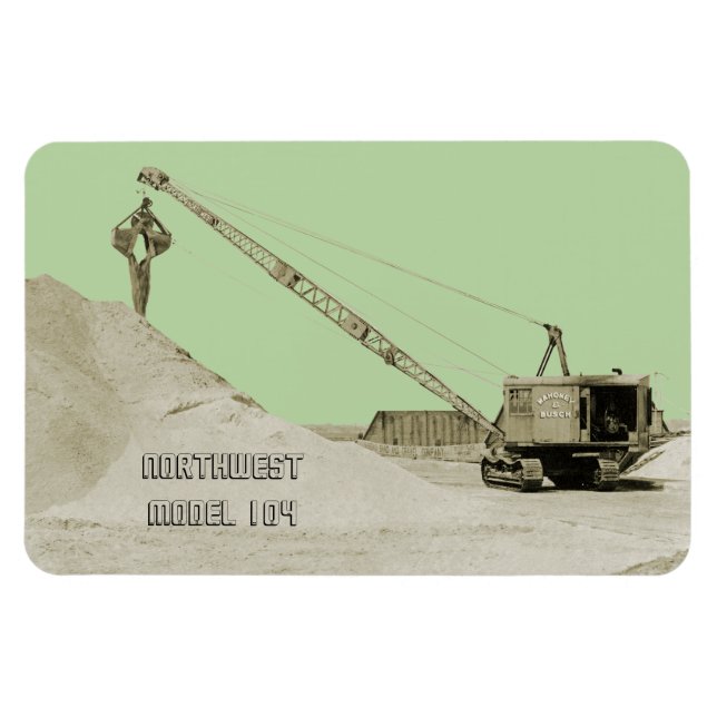 KRANENBETREIBER NORDWESTMODELL 104 CLAMSHELL OLD MAGNET (Horizontal)