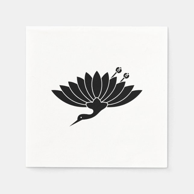 Kranes Chrysanthemum Serviette (Vorderseite)