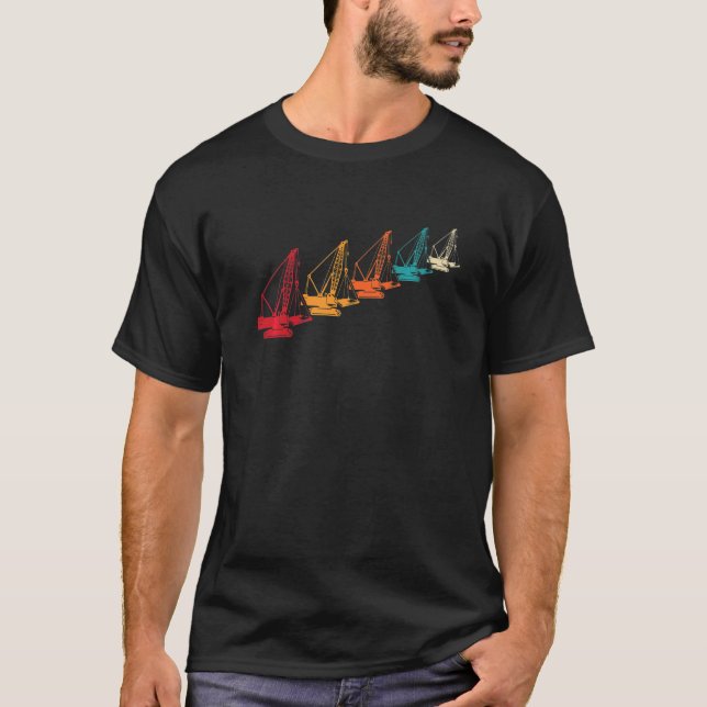Kranführerbaustellenleiter Kranführer T-Shirt (Vorderseite)