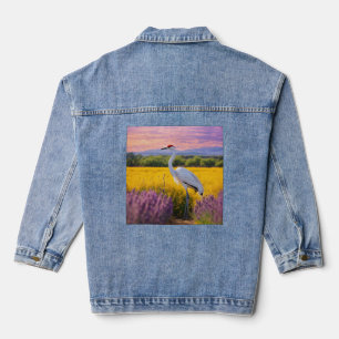 Kranich des goldenen Blutes Jeansjacke