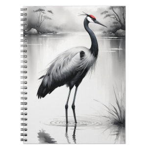 Kranich   Notizbuch Journal Notizblock