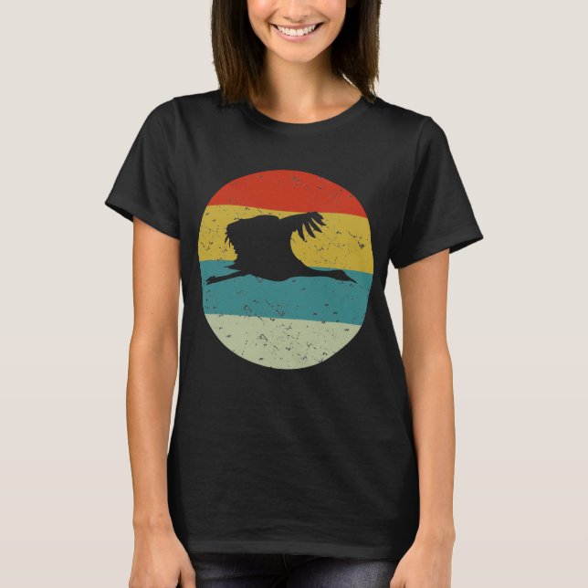 Kranich Vintag T-Shirt (Vorderseite)
