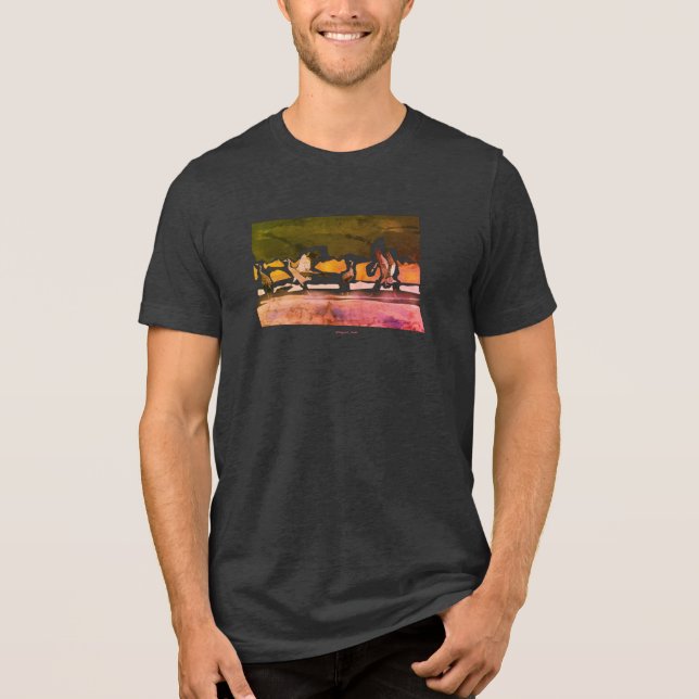 Kranichballett  Tri-Blend shirt (Vorderseite)