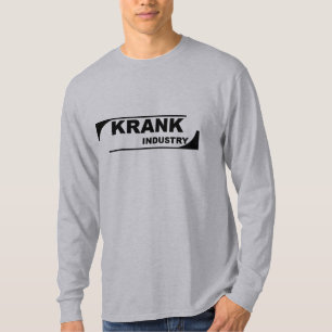 Krank Industrie-graue lange Hülse T-Shirt