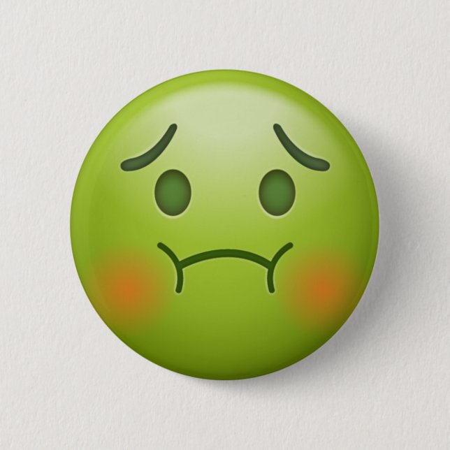 Kranke Anmerkung Emoji stellen gegenüber Button (Vorderseite)