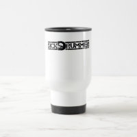 Kranke Schlagzeuger-Reise-Tasse