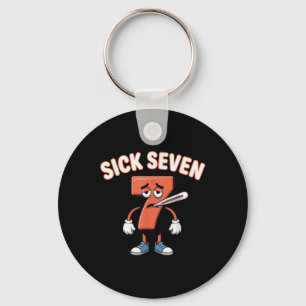 Kranke Sieben Meme T-Shirt Sechs Sieben Lustiger W Schlüsselanhänger