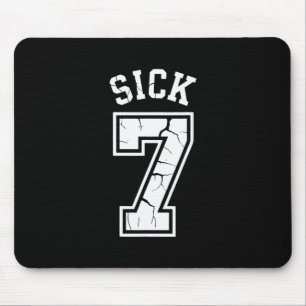 Kranke Sieben Meme T-Shirt Sechs Sieben Spaß Mousepad