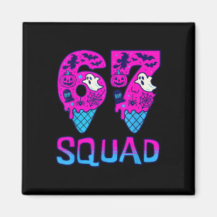 Kranke Sieben Meme T-Shirt Six Seven Lustig 67 Hal Magnet
