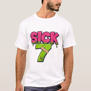 Kranke Sieben Meme Tee Sechs Sieben Lustiger Wortw