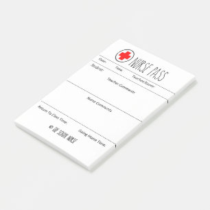 Krankengeld für alle Lehrer oder Schulkinder Post-it Klebezettel