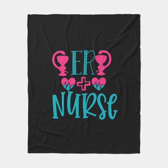 Krankengeschenk Er Nurse Fleecedecke (Vorderseite)