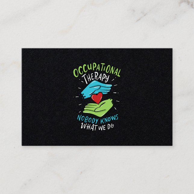 Krankengeschenk für Therapeuten Visitenkarte (Vorderseite)