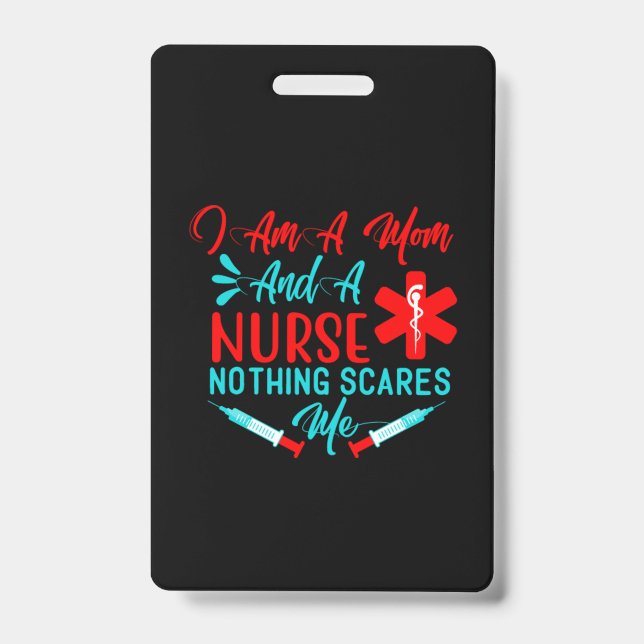 Krankengeschenk Ich bin eine Mama und Krankenschwe Ausweis (Vorderseite)