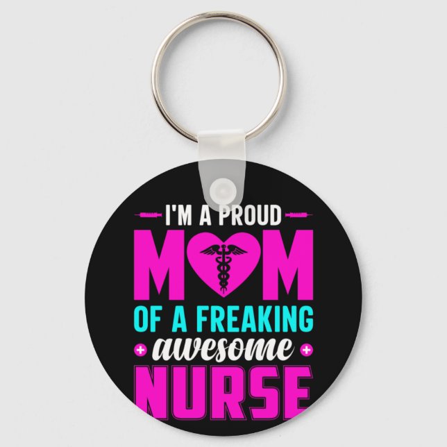 Krankengeschenk Ich bin eine stolze Mama der Krank Schlüsselanhänger (Vorderseite)