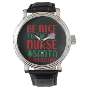 Krankengeschenk ist nett für Krankenpfleger Santa Armbanduhr