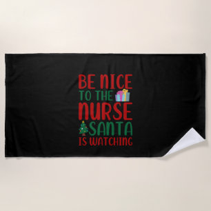 Krankengeschenk ist nett für Krankenpfleger Santa Strandtuch