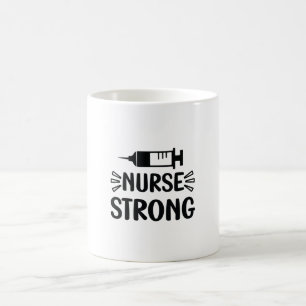 Krankengeschenk Krankenschwester stark Kaffeetasse