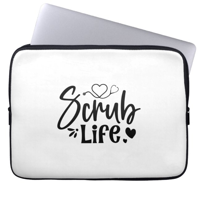 Krankengeschenk Scrub Life Laptopschutzhülle (Vorderseite)