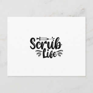 Krankengeschenk Scrub Life Postkarte