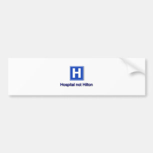 Krankenhaus Autoaufkleber