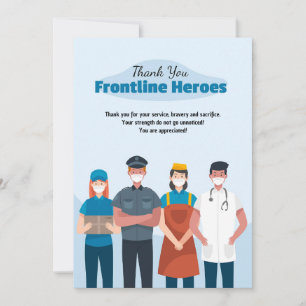 Krankenhaus Frontline Heroes Vielen Dank Dankeskarte