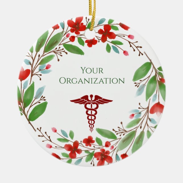 Krankenhaus für medizinische Versorgung Custom Hol Keramik Ornament (Vorne)