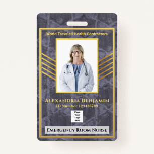 Krankenhaus Medical Emergency Nurse RN Employee Fo Ausweis