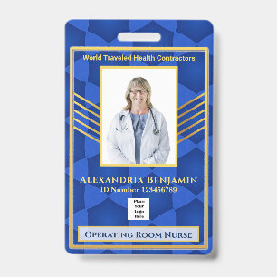 Krankenhaus Medical Operating Room RN Employee Fot Ausweis