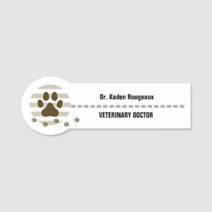 Krankenhaus und Klinik für Veterinärmedizin Name T Namensschild
