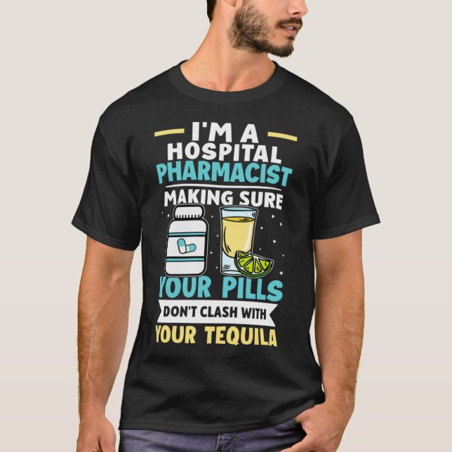 Krankenhausapotheker Pillen Kämpfen Sie nicht mit  T-Shirt (Vorderseite)