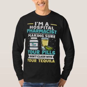 Krankenhausapotheker-Pillen kollidieren nicht mit T-Shirt