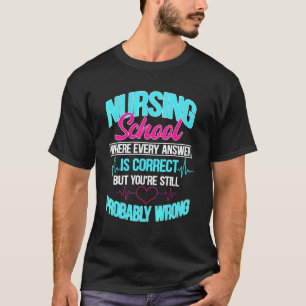 Krankenhauskrankenhaus Krankenschwester Medical Nu T-Shirt