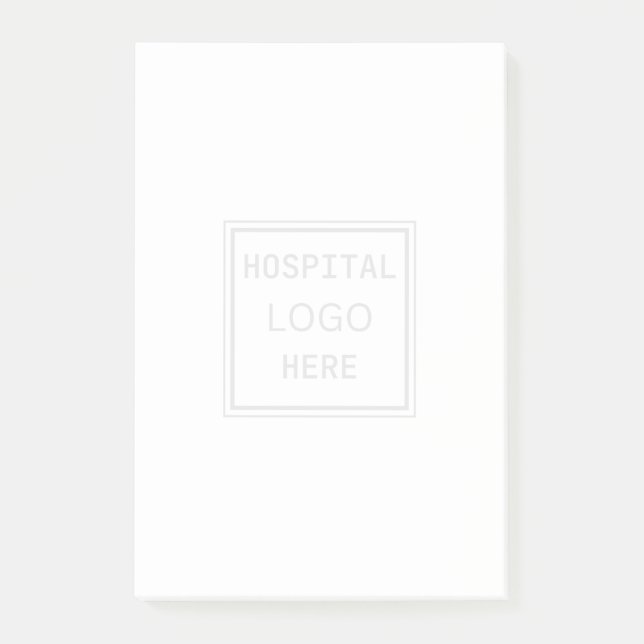 Krankenhauslogo Arzt Post-it Klebezettel (Vorderseite)