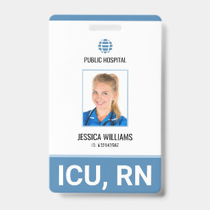Krankenhauspersonal Ausweis für registrierte Krank