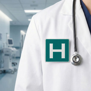 Krankenhausstraßenschutzeinrichtung Button