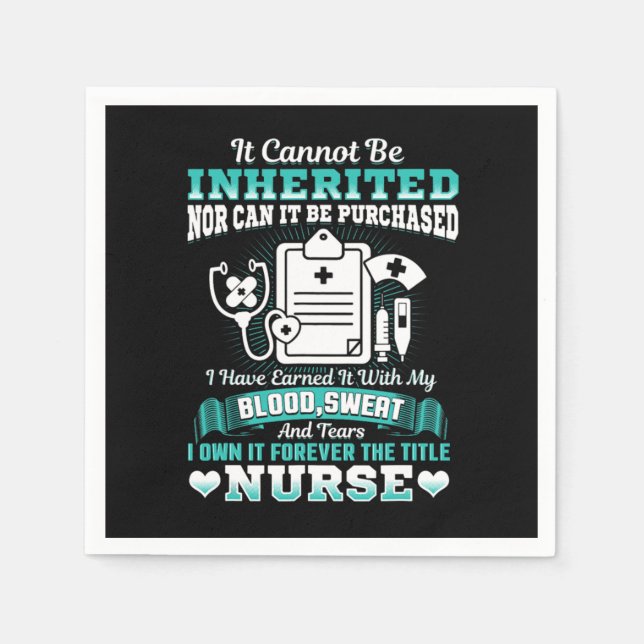 Krankenpflege Abschluss Geschenk Shirt RN LPN Kran Serviette (Vorderseite)