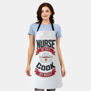 Krankenpflege am Tag. Cook by Night Humorous Cook  Schürze