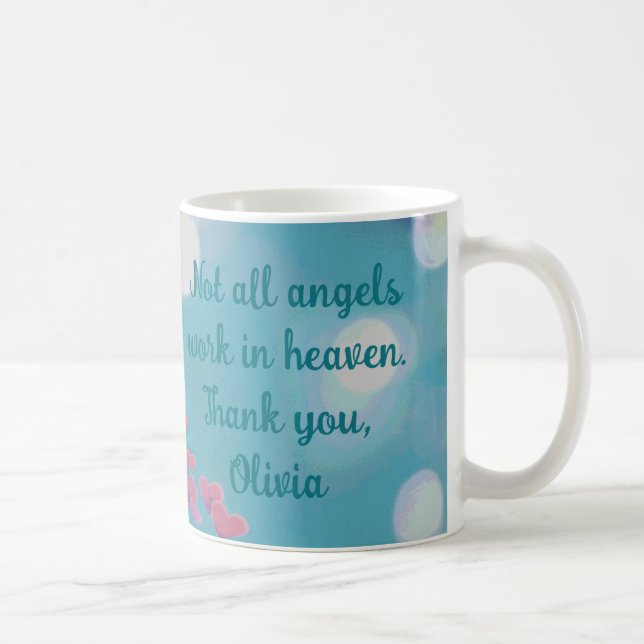 Krankenpflege Angel Name Kaffeetasse (Rechts)