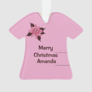 Krankenpflege Chorskrubs Uniformes Weihnachtsrosa  Ornament