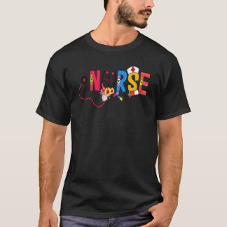 Krankenpflege für Blume Krankenschwester und Krank T-Shirt